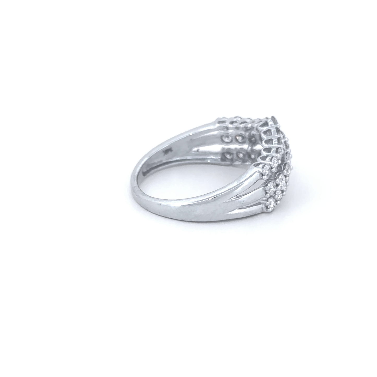 Elegant Multi-Row Diamond Ring