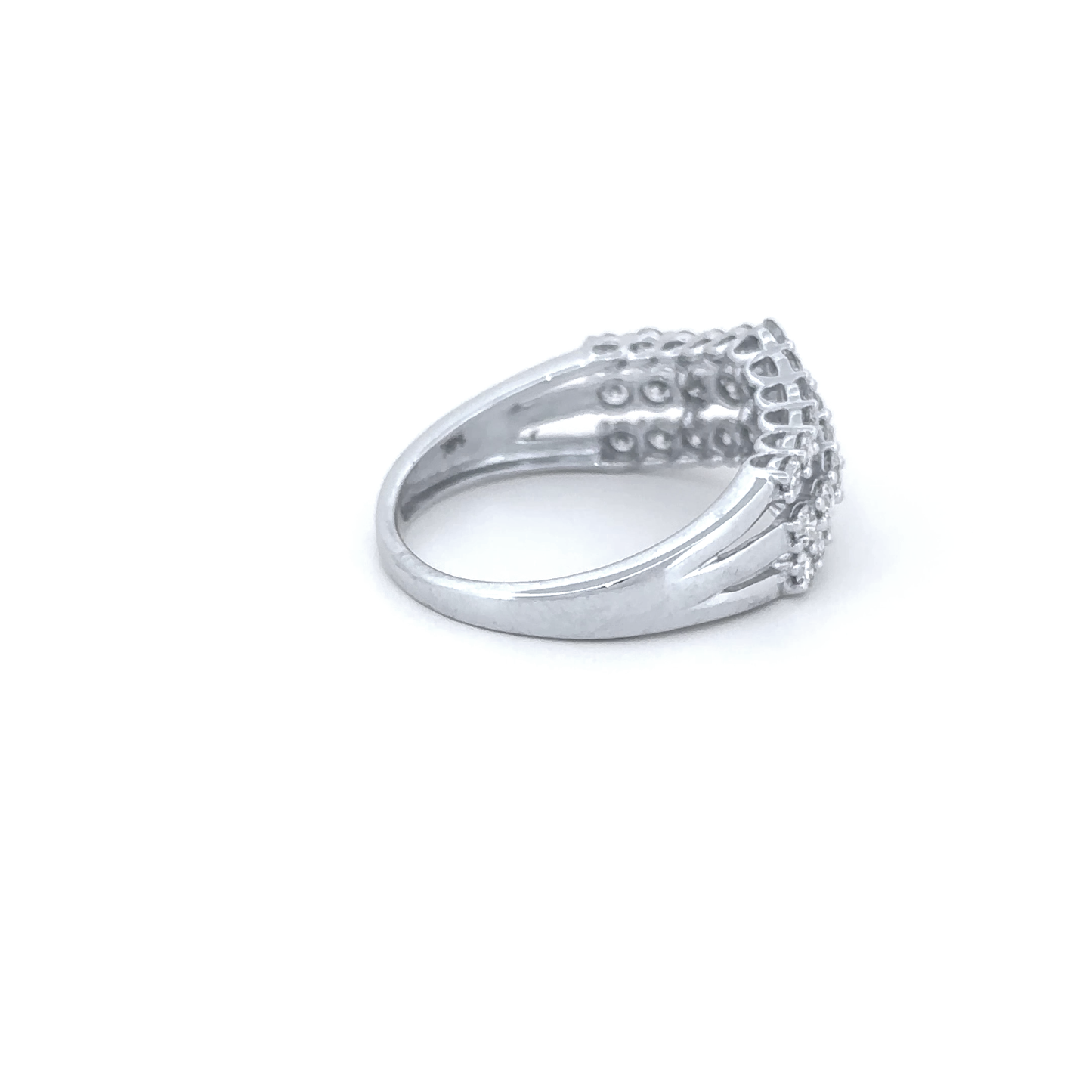 Elegant Multi-Row Diamond Ring