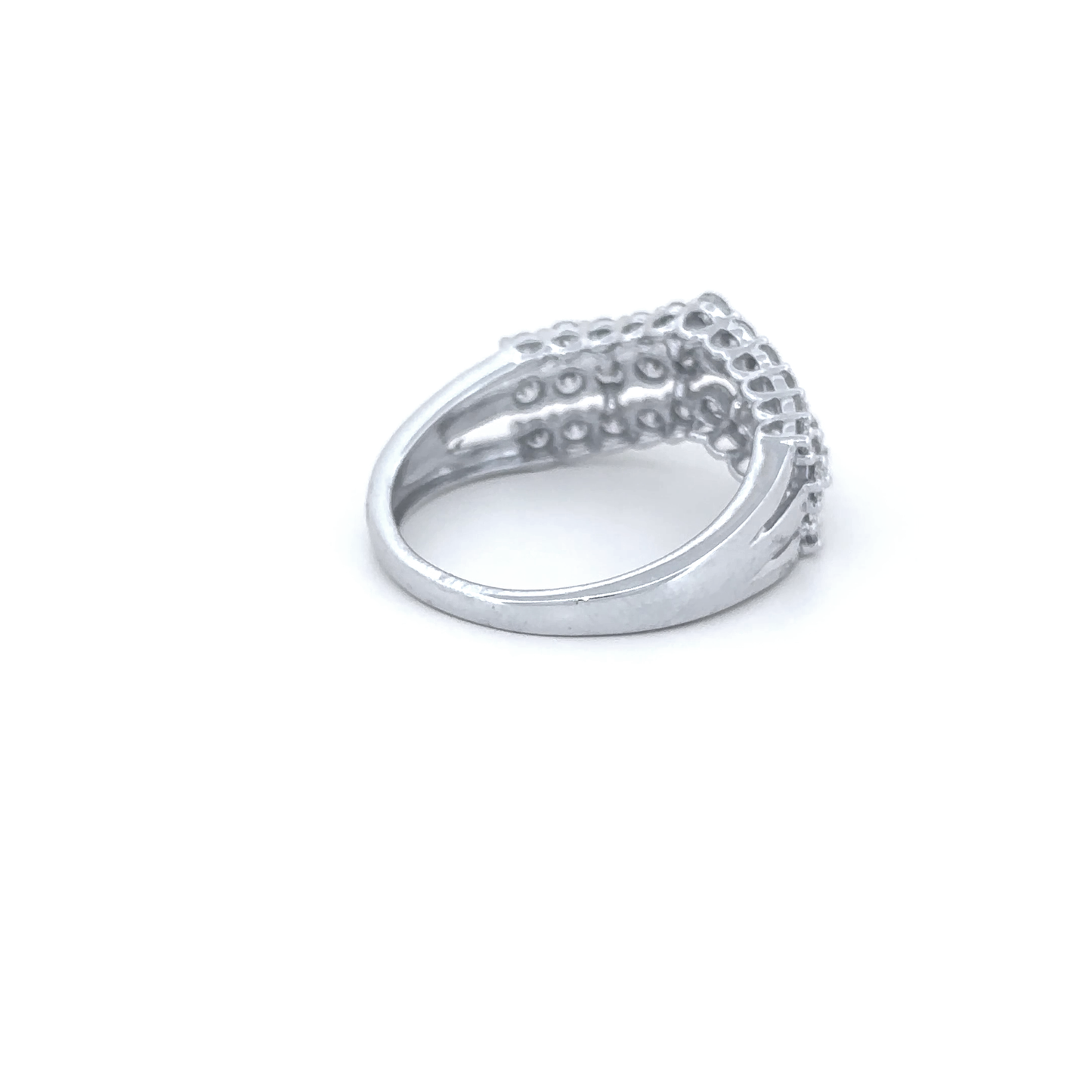 Elegant Multi-Row Diamond Ring