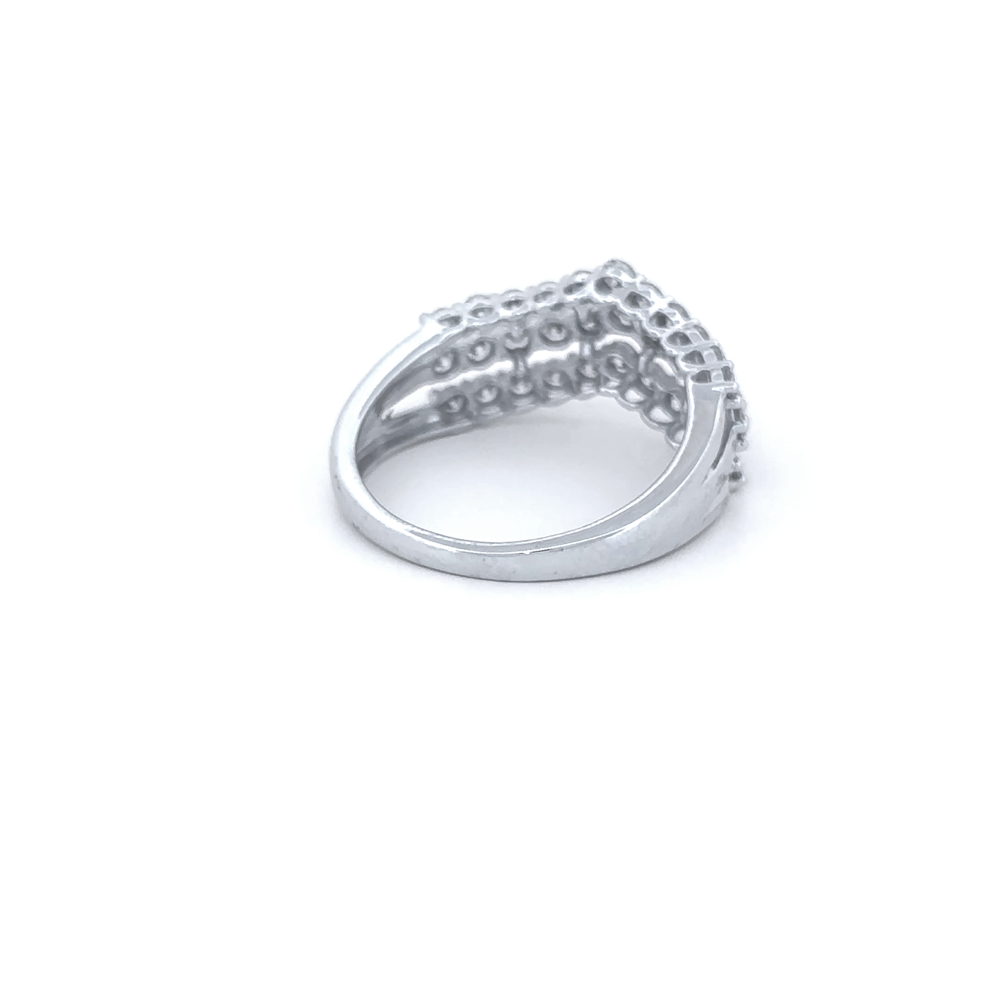 Elegant Multi-Row Diamond Ring
