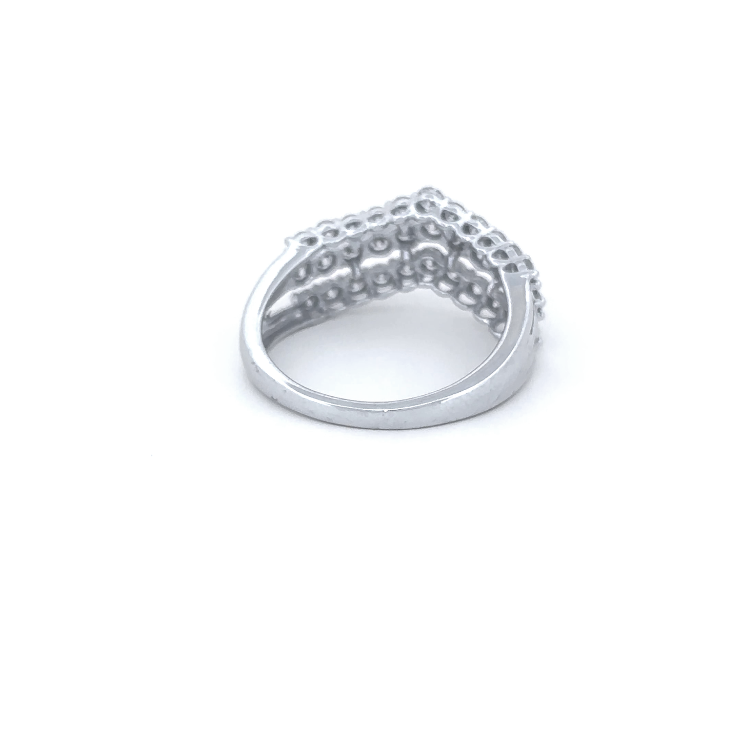 Elegant Multi-Row Diamond Ring