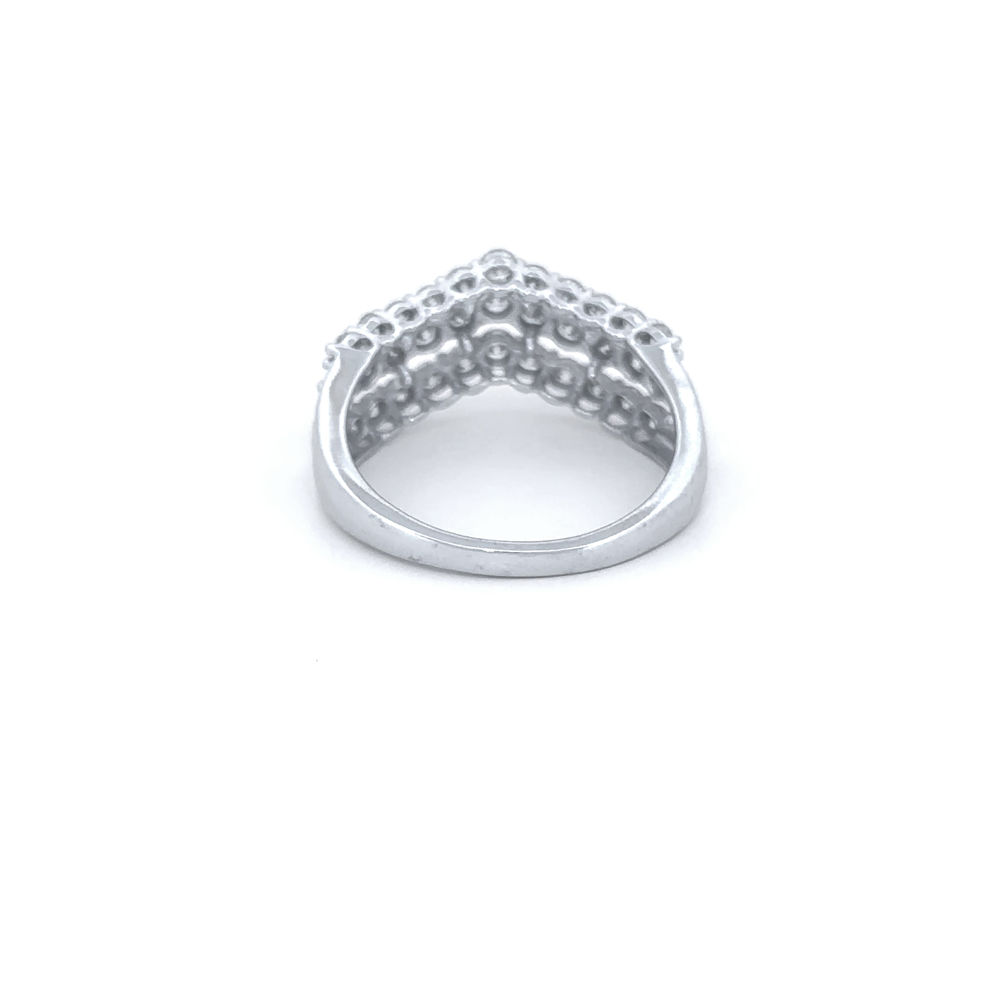 Elegant Multi-Row Diamond Ring