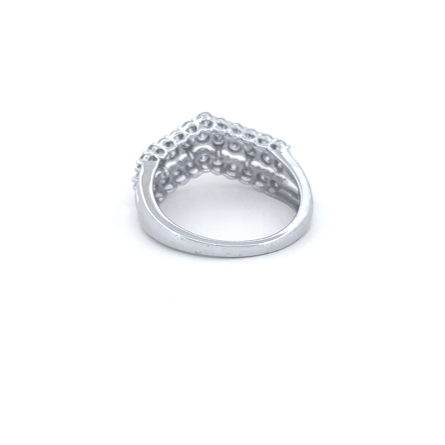 Elegant Multi-Row Diamond Ring