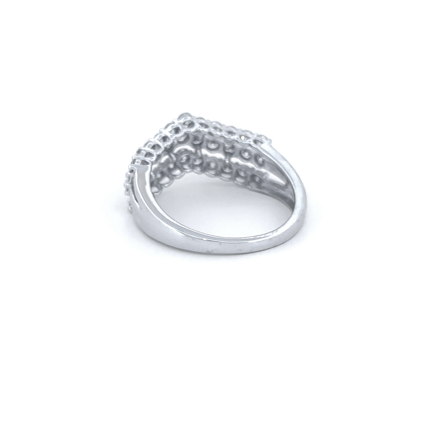 Elegant Multi-Row Diamond Ring