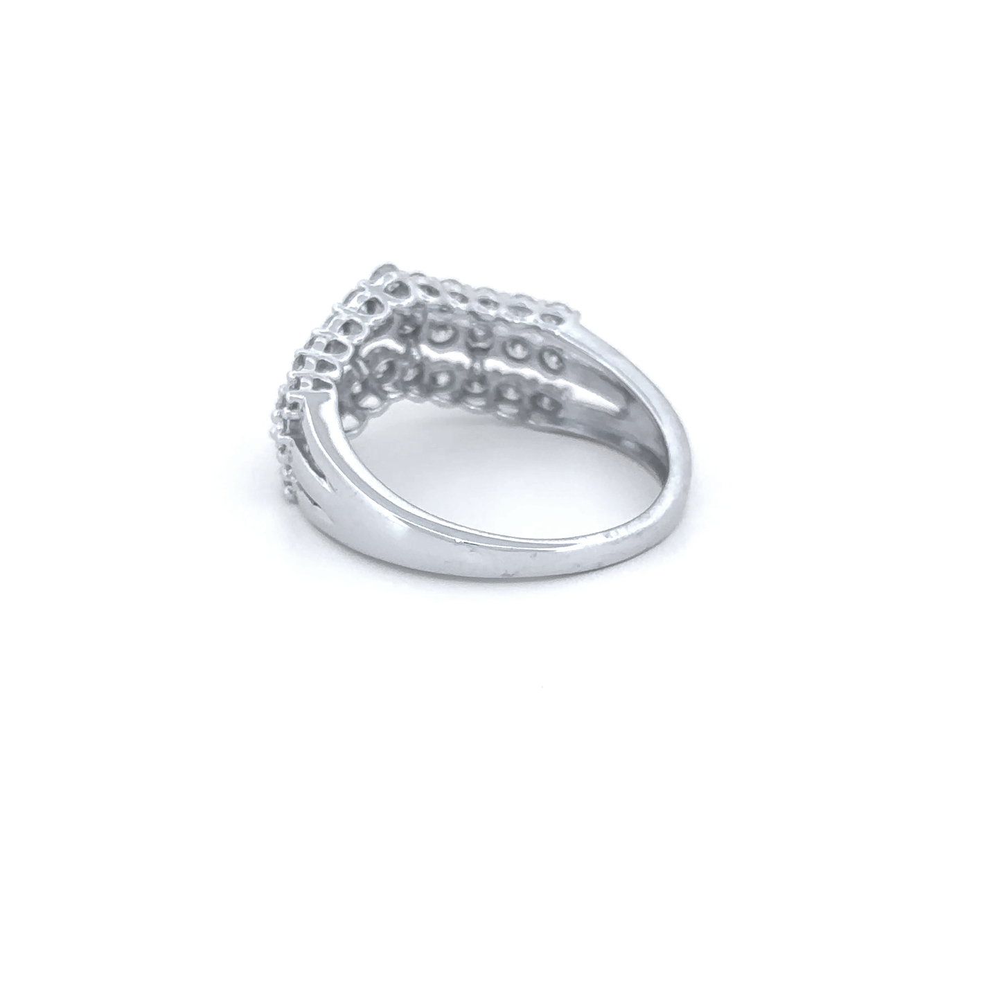 Elegant Multi-Row Diamond Ring