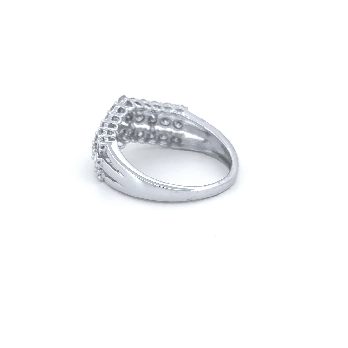 Elegant Multi-Row Diamond Ring