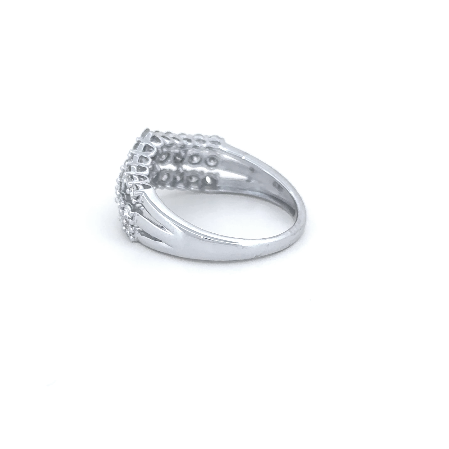 Elegant Multi-Row Diamond Ring