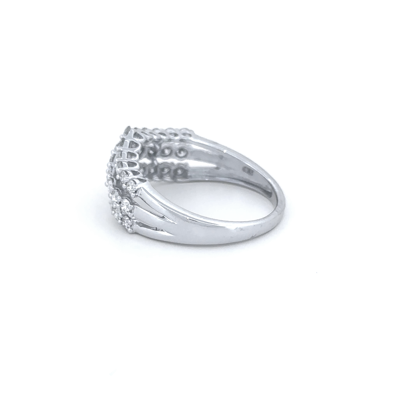 Elegant Multi-Row Diamond Ring