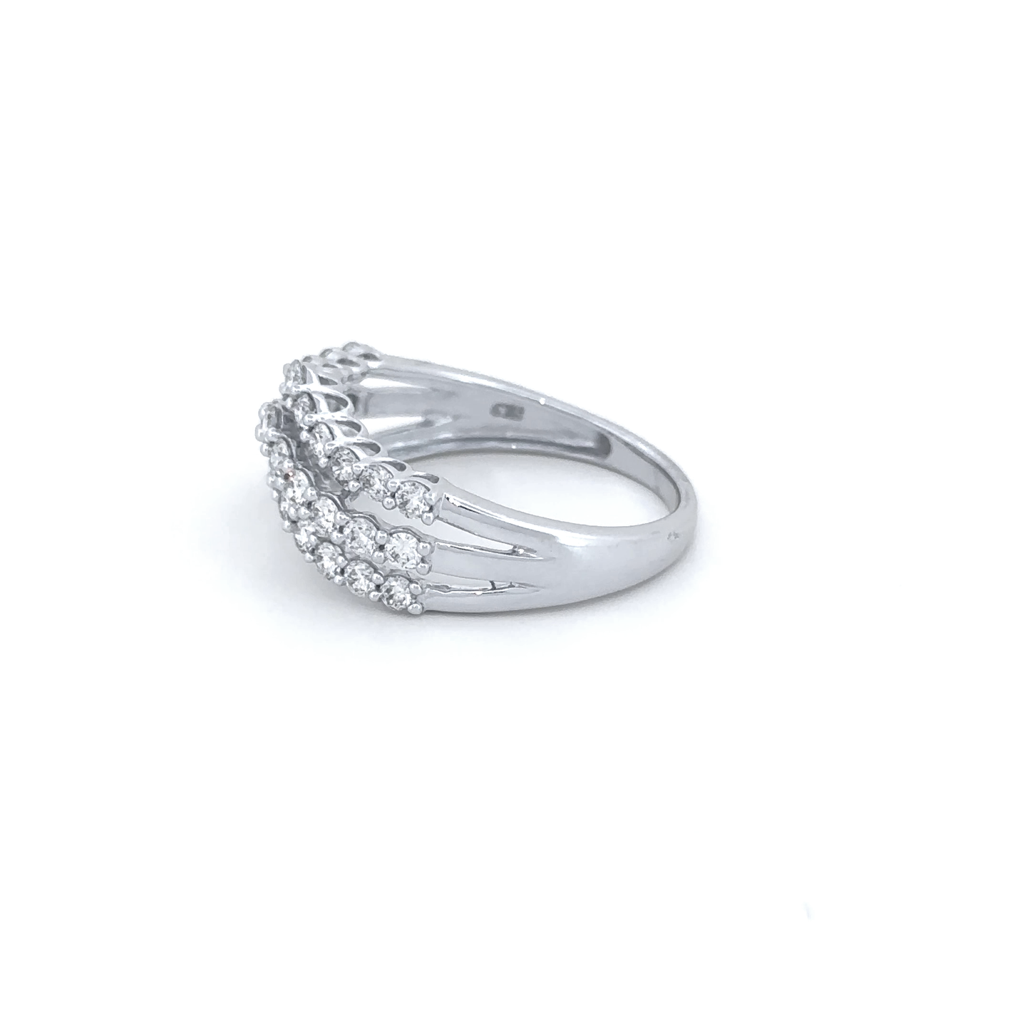 Elegant Multi-Row Diamond Ring