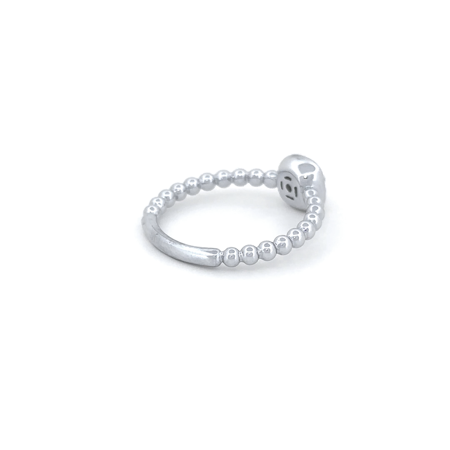 Beaded Band Diamond Ring