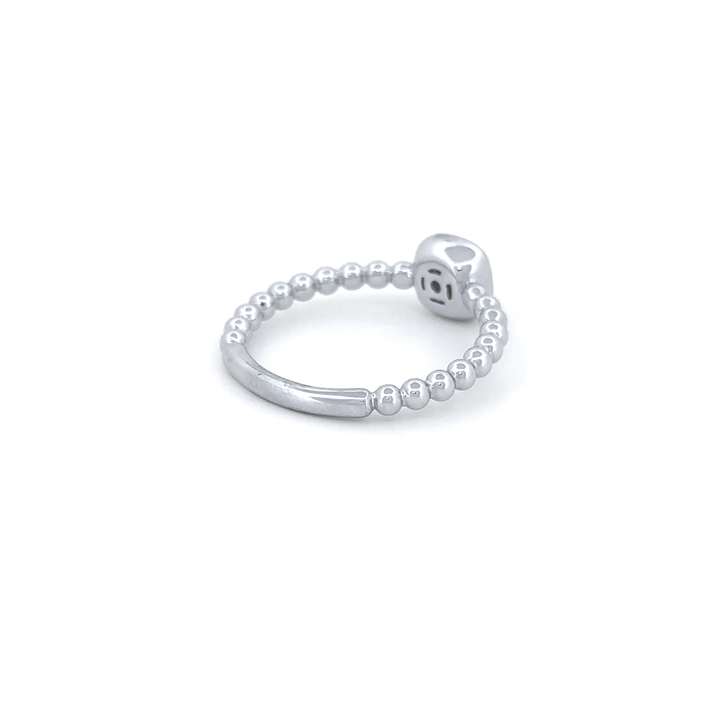 Beaded Band Diamond Ring