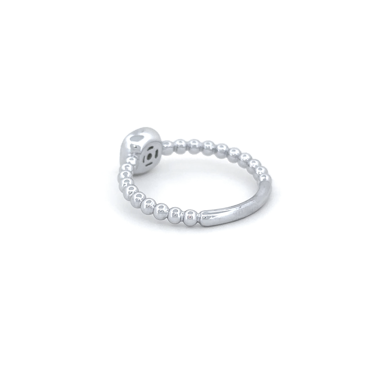 Beaded Band Diamond Ring