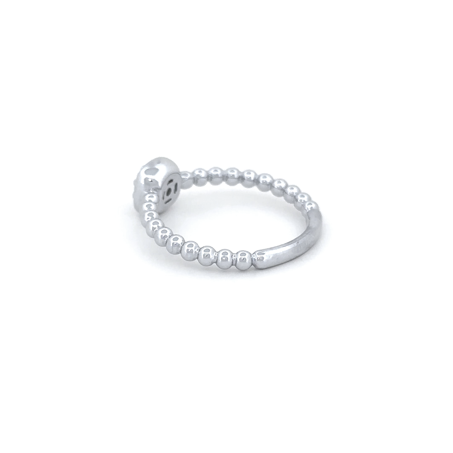 Beaded Band Diamond Ring