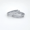 Classic White Gold Diamond Hoop Earrings